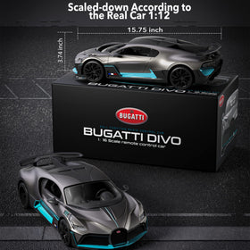 MIEBELY Bugatti Divo RC car rear view, faithful proportions for display