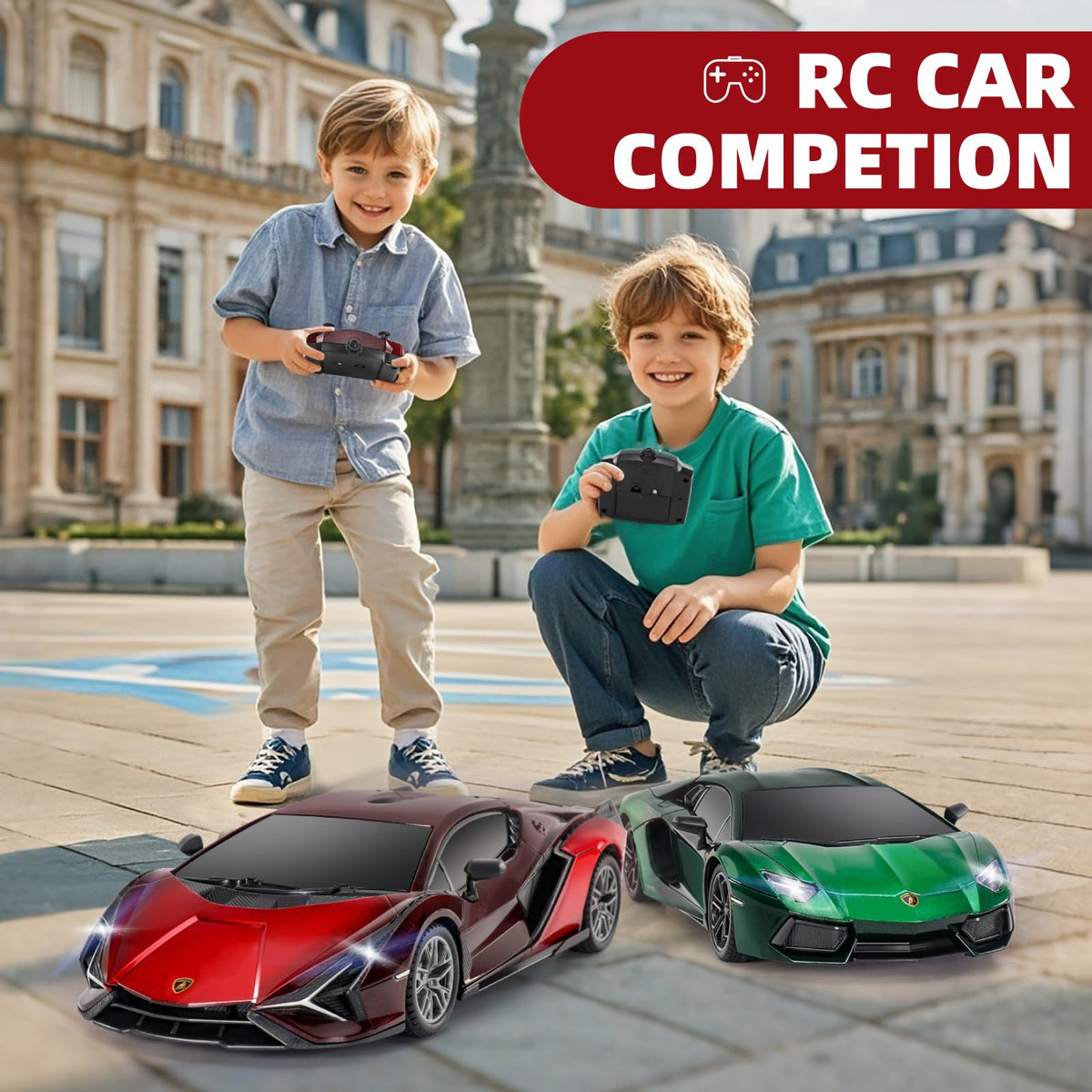 MIEBELY Lamboghini RC car Sian-inspired livery resembles a real sports car.