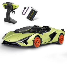 MIEBELY Lamborghini RC Car 1:12 scale, front view, ready for display and races.