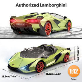 MIEBELY Lamborghini RC Car 2.4GHz remote enables stable, long-range control.