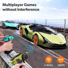 MIEBELY Lamborghini RC Car 7.4V 900mAh battery for longer play sessions.