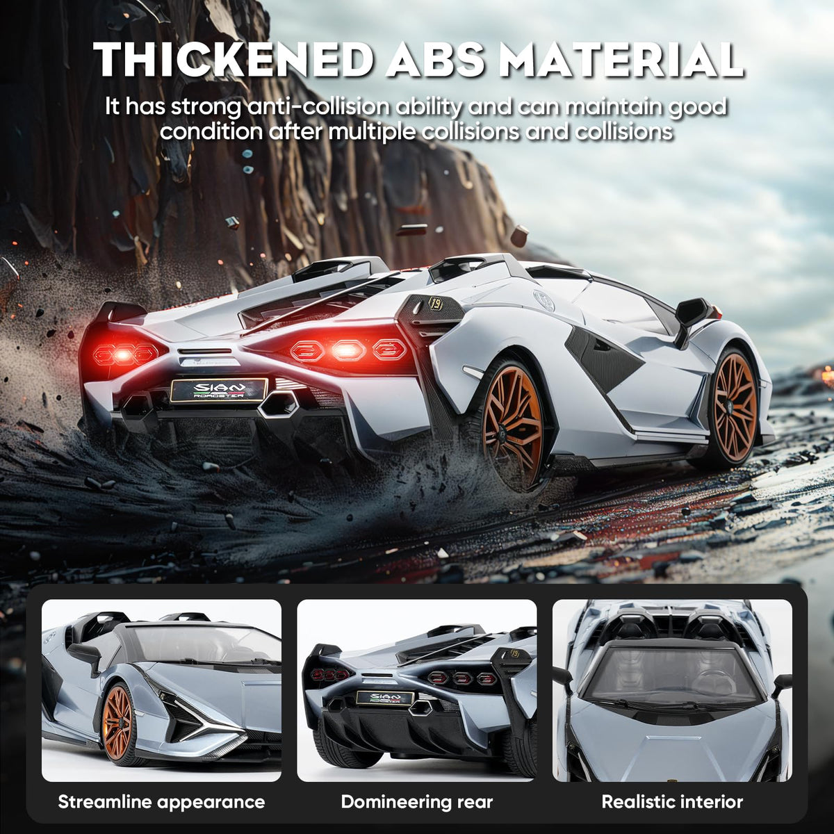 MIEBELY Lamborghini RC car remote controller ergonomic ambidextrous design