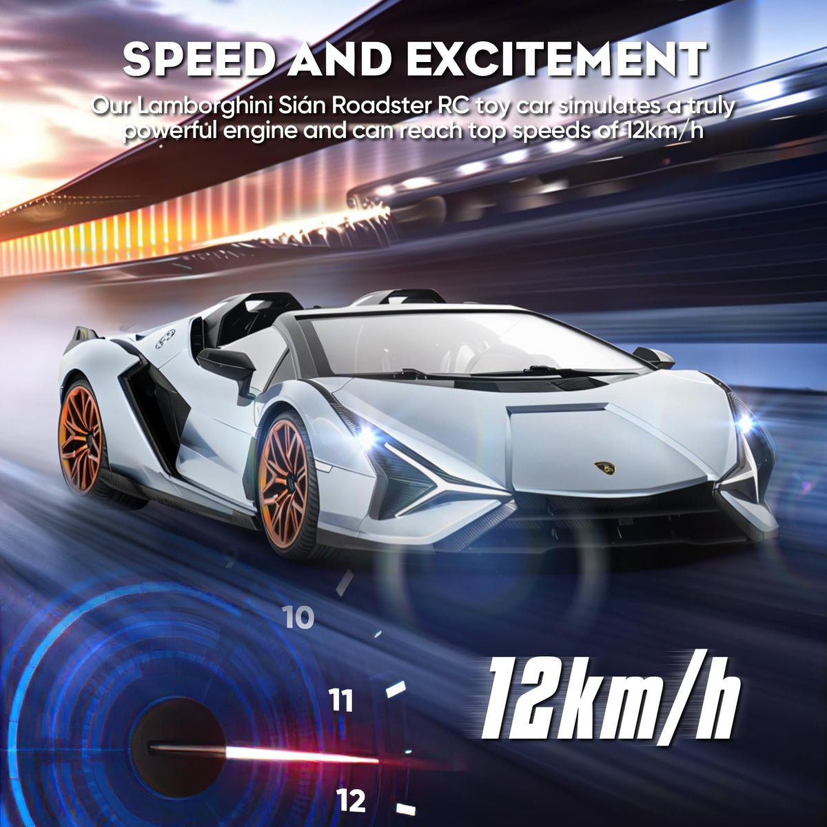 MIEBELY Lamborghini RC car wheel detail highlights precision steering potential