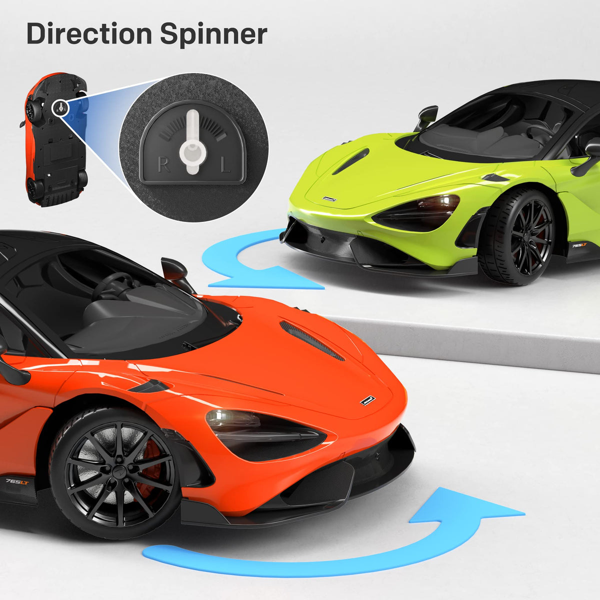 MIEBELY McLaren 765LT headlights illuminate night play and display realism