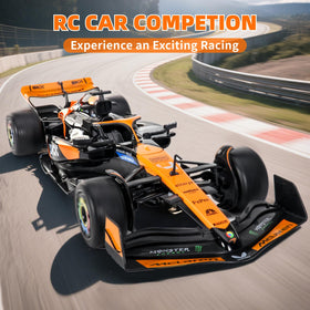 MIEBELY McLaren RC car remote controller demonstrates precise 2.4GHz handling for smooth steering.