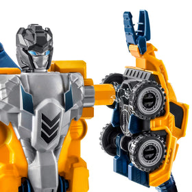MIEBELY toddler robot set construction vehicles assembly shows hands-on engineering play