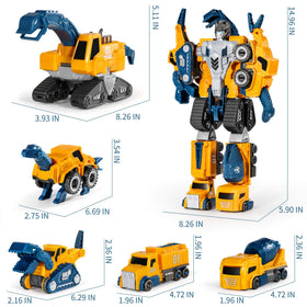 MIEBELY toddler robot set safety abs plastic highlights durable non-toxic material
