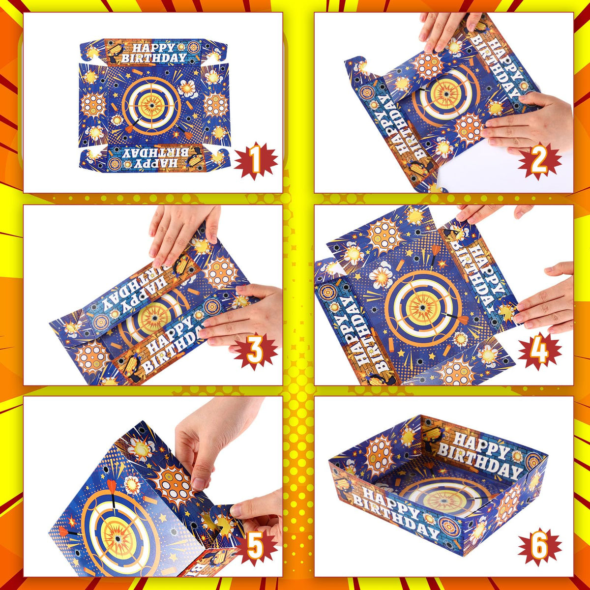 Mifoci Dart Battle tray is disposable for fast cleanup after snacks.