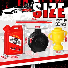 Mifoci red tire cup with straw, playful racer vibe for celebrations.