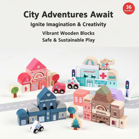 Migargle blocks develop cognitive and hand-eye coordination through cooperative play.