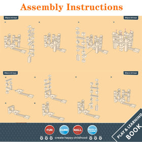 Migargle marble run tracks and blocks show versatile pieces for endless, hands-on STEM creativity.