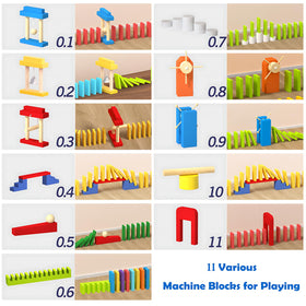 Migargle wooden domino tiles with smooth edges for confident, safe play