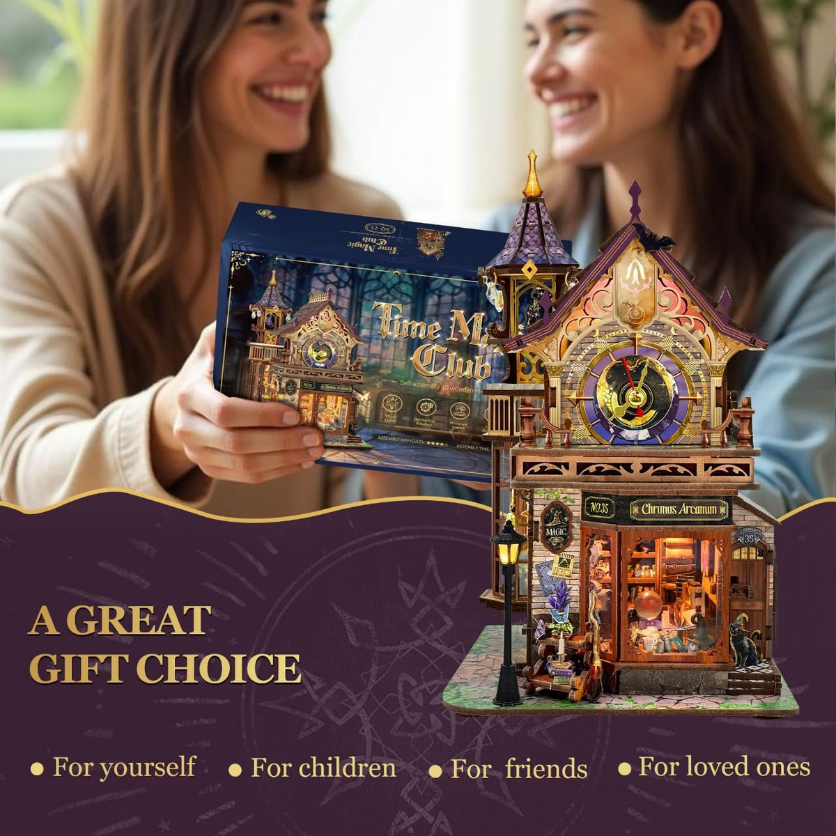 Miggley DIY Miniature House Kit bookshelf display blending vintage charm with modern artistry