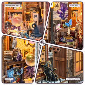 Miggley DIY Miniature House Kit included miniature figures add storytelling depth