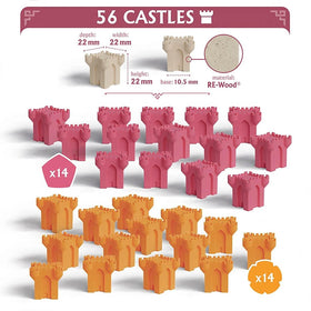 Mighty Boards Rebirth castles control conveys territorial competition and reward risk.