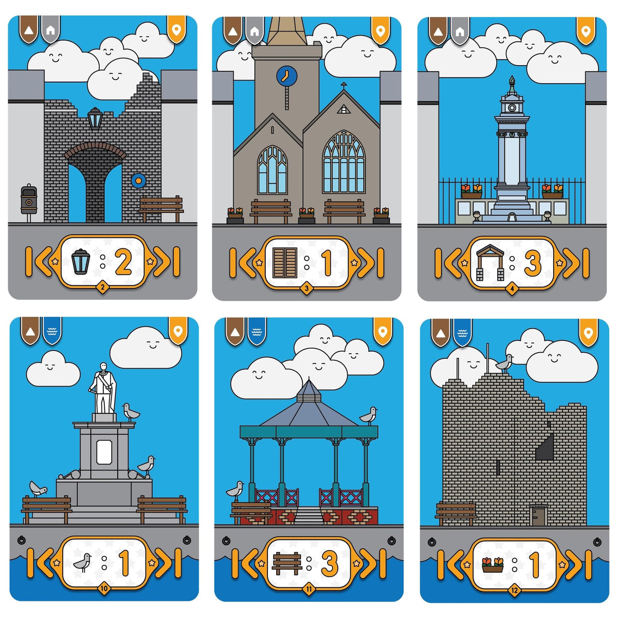 Mighty Boards Tenby iconic setting with colorful terraces for seaside town planning.