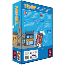 Mighty Boards Tenby street building showing terraces and landmarks for scoring potential.