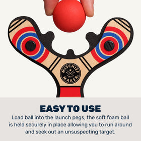 Mighty Fun Foam balls included for safe soft impact during play