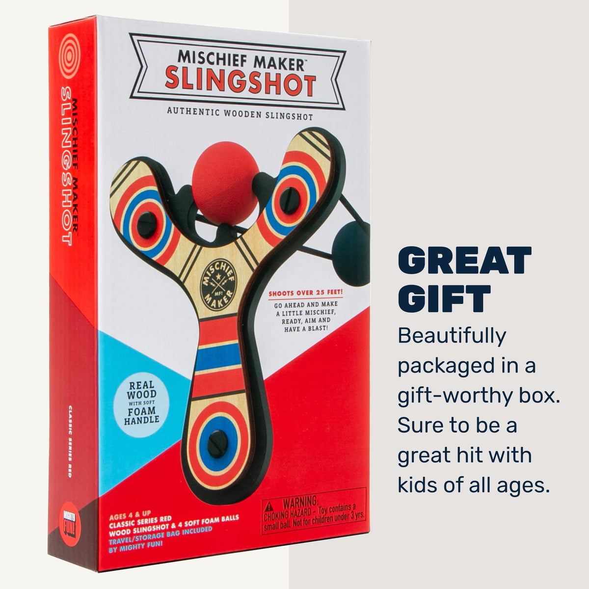 Mighty Fun Gift ready packaging for easy gifting