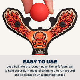 Mighty Fun! Slingshot orange back shows the bright color range for safe play.