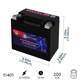 Mighty Max MM-AUX12 side profile ready for tight engine compartments