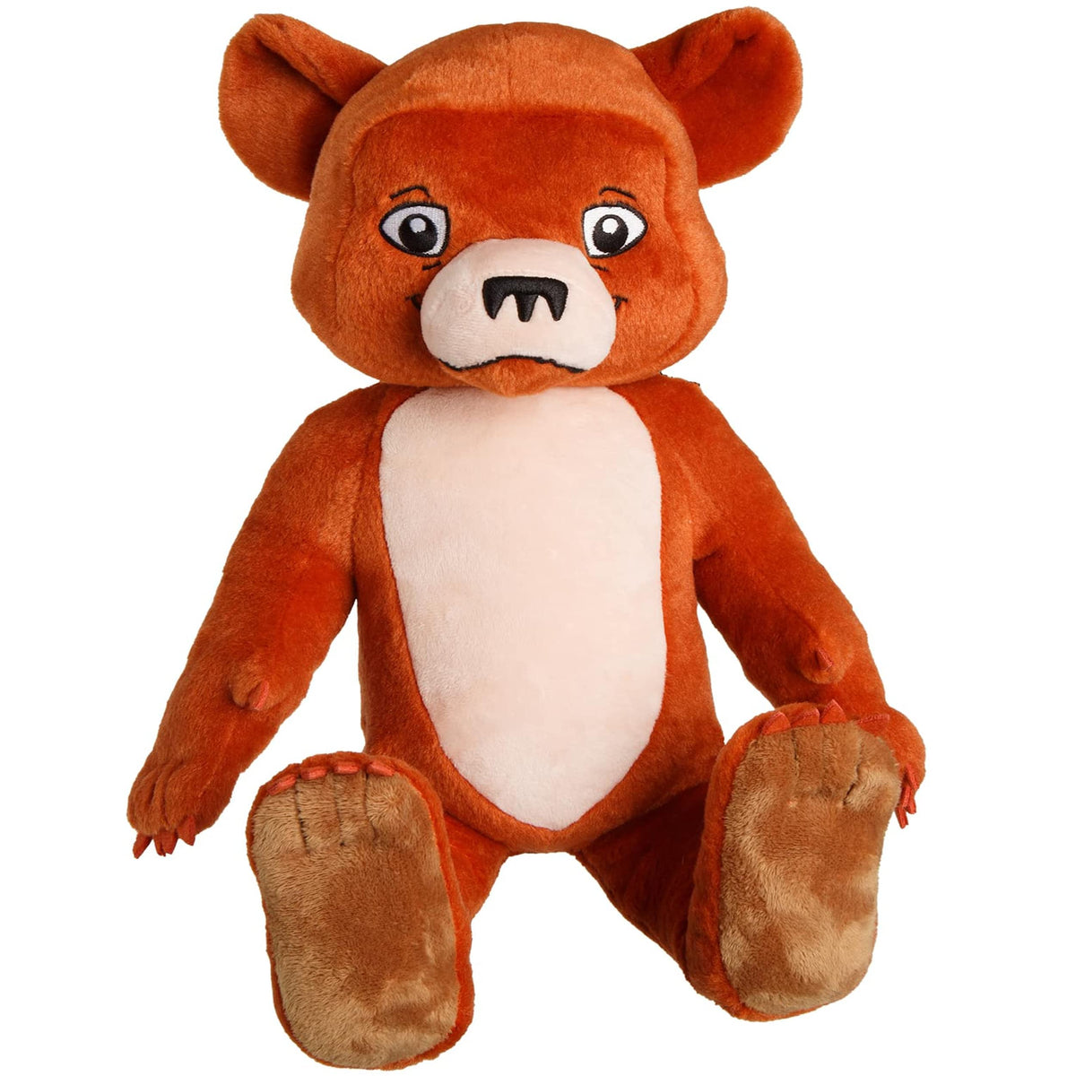 Mighty Mojo Little Bear plush front view, soft cuddle buddy for kids.