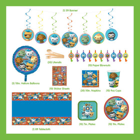 Mighty Mojo Octonauts 7-inch plates add playful ocean vibes to desserts.
