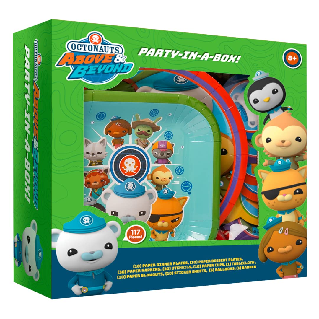Mighty Mojo Octonauts 9-inch plates pair with main courses for kid-friendly meals.
