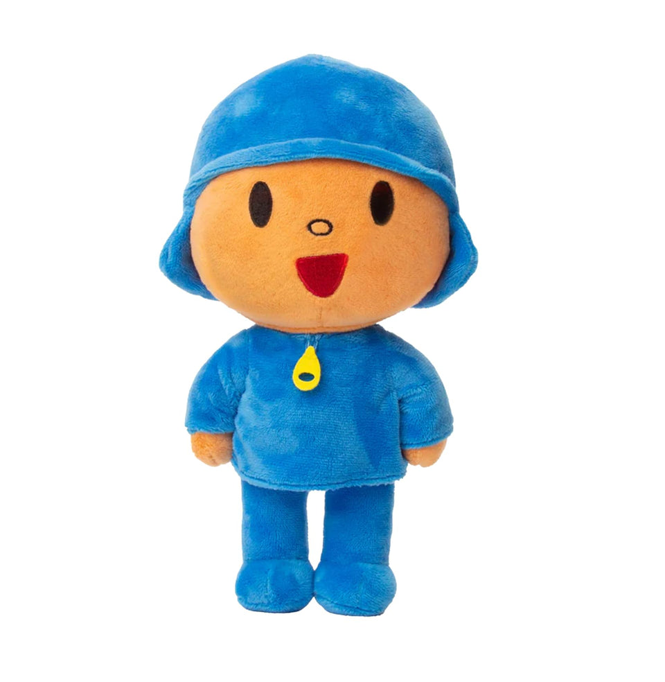 Mighty Mojo Pocoyo plush doll, 12-inch full view, a soft cuddle buddy for naps