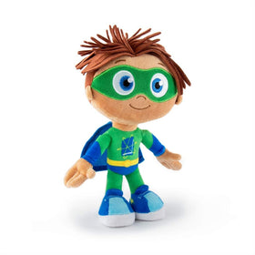 Vibrant Super Why graphics on Mighty Mojo plush ideal for imaginative play.
