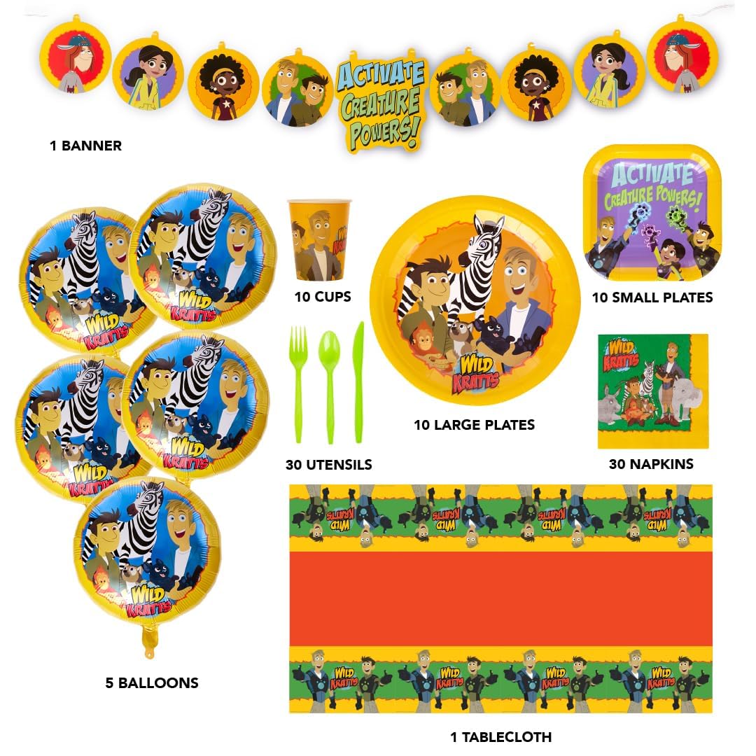 Mighty Mojo Wild Kratts 7-inch plates enable quick, easy table setup