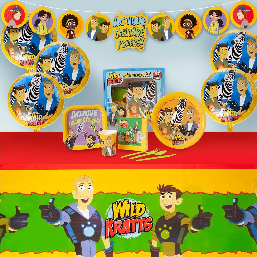 Mighty Mojo Wild Kratts 9-inch plates provide sturdy dining for kids