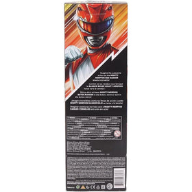 Mighty Morphin Red Ranger battle ready action pose for epic pretend battles