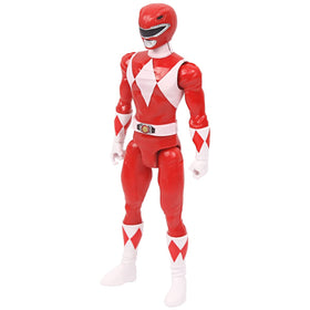 Mighty Morphin Red Ranger display stand showcasing shelf friendly design