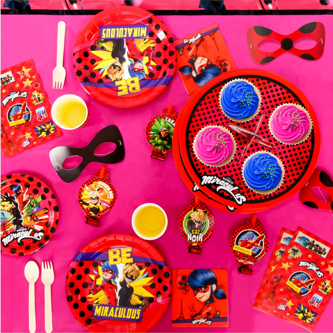 Mighty Mojo Miraculous Ladybug foil balloon as a festive centerpiece