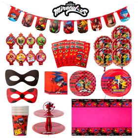 Mighty Mojo Miraculous Ladybug banner for a vibrant party backdrop