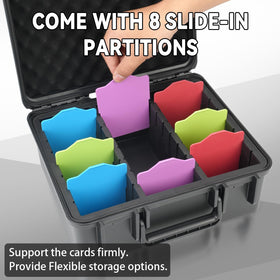 Migitec adjustable dividers create flexible compartments for sorting.