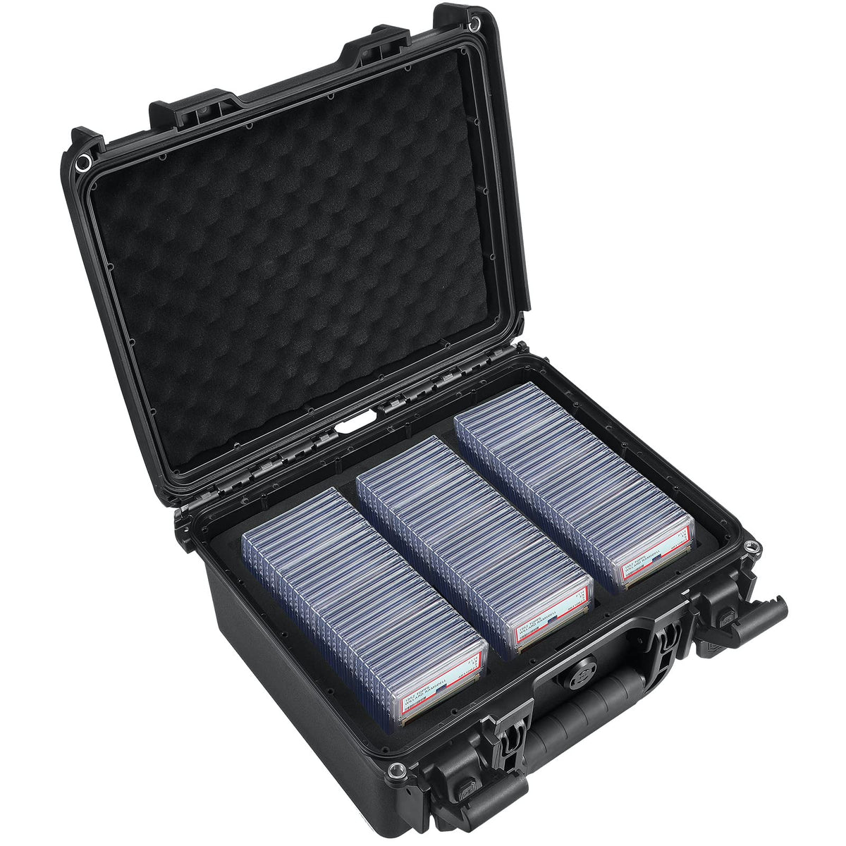 Migitec waterproof graded card storage box exterior shows rugged protection for your collection.