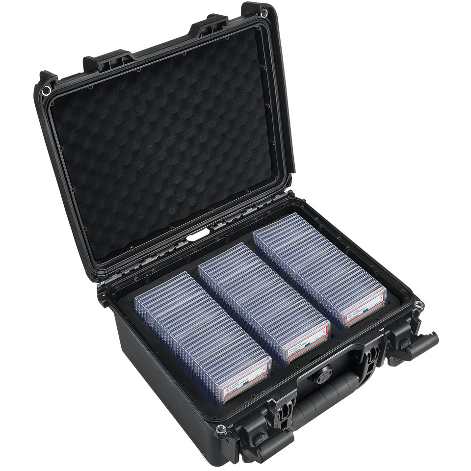 Migitec waterproof graded card storage box exterior shows rugged protection for your collection.