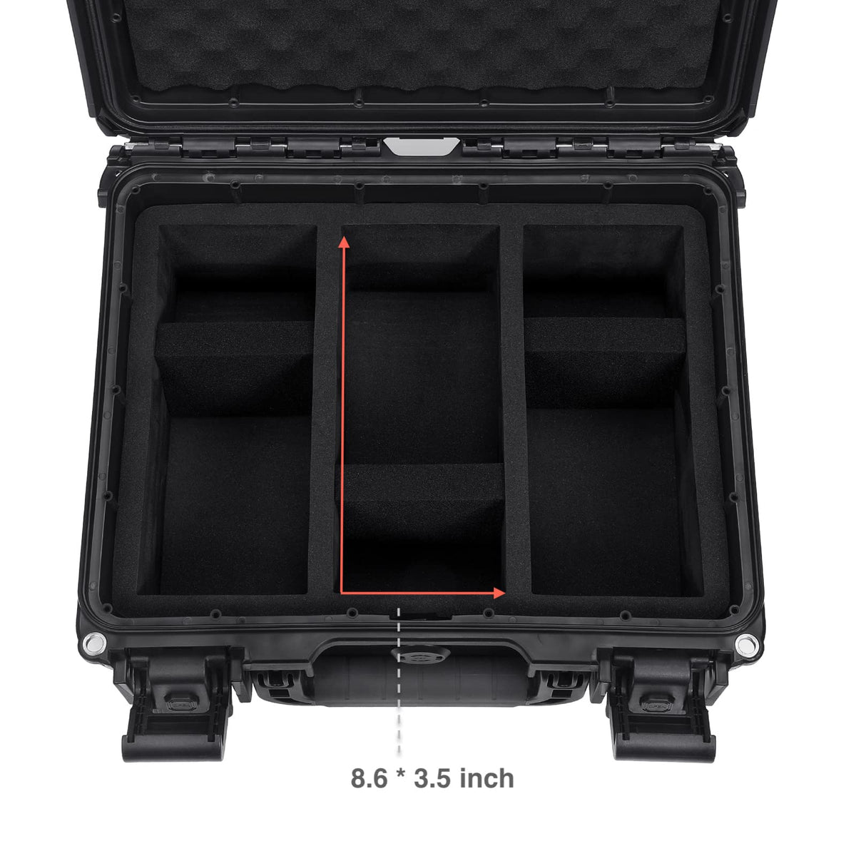 Migitec lock on side feature secures your slabs and cards during transport.