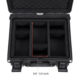 Migitec lock on side feature secures your slabs and cards during transport.