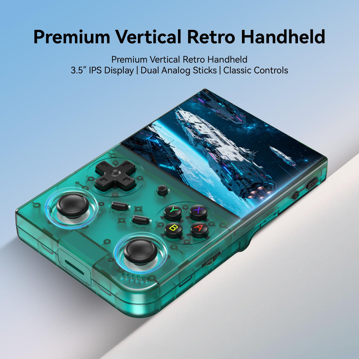 Migofee RG35XX Pro with 64GB storage supports extensive retro game libraries.