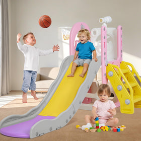 Miikoul 6-in-1 toddler playset slide offers a smooth, safe indoor/outdoor ride