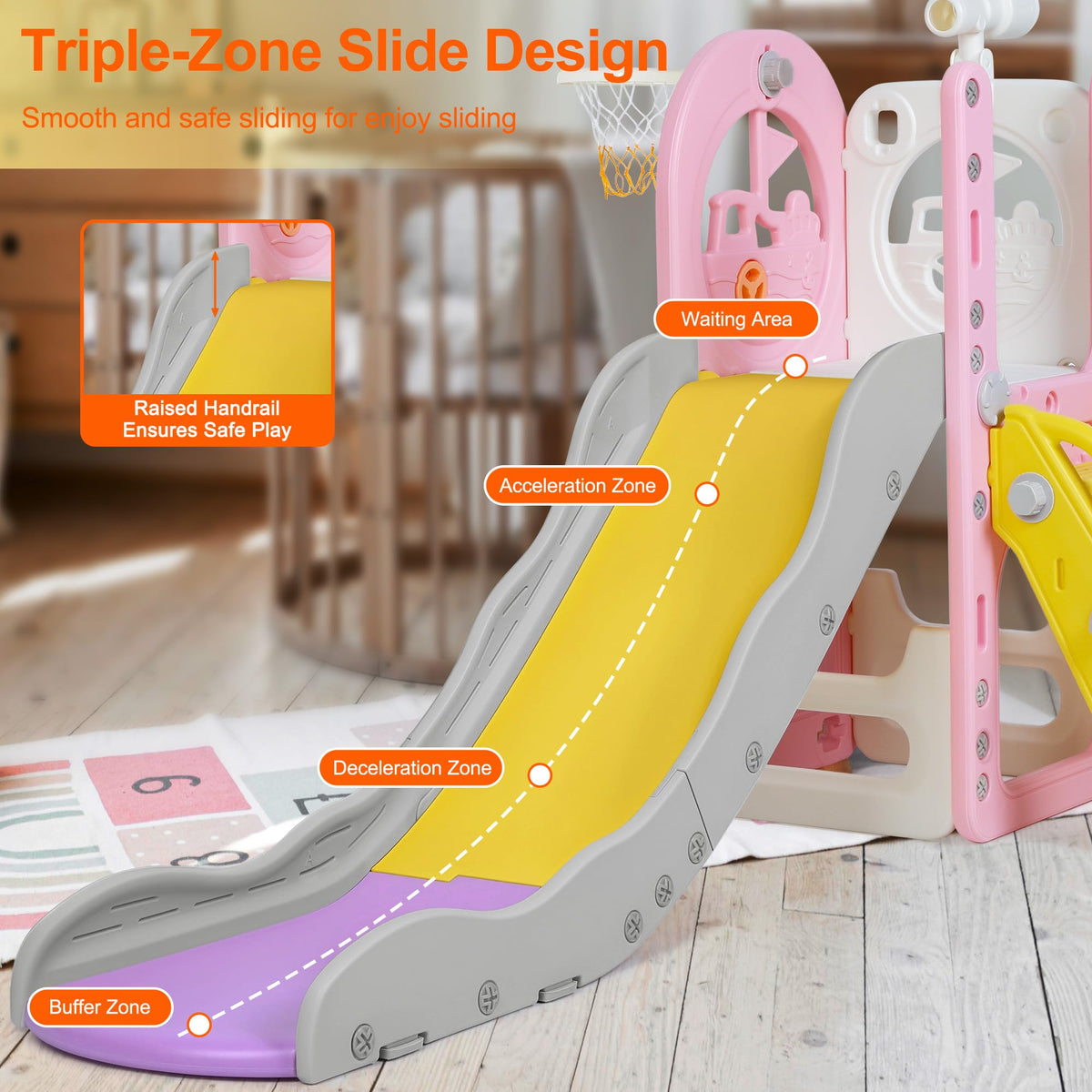 Miikoul 6-in-1 toddler playset storage maintains tidy play areas