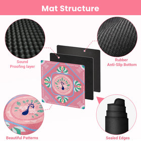 Mikccer anti-slip base grips the surface to prevent curling or slipping during play