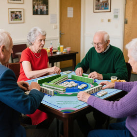 Mikccer Mahjong Mat with noise-reduction technology keeps game night quiet.