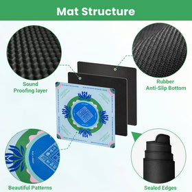 Mikccer Mahjong Mat offers smooth tile glide for faster, quieter turns.