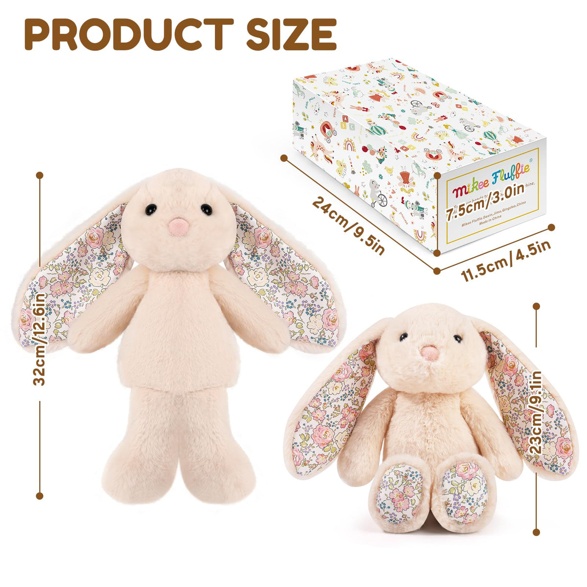 Mikee Fluffie Easter Bunny paws highlight soft touch and cuddly playtime comfort