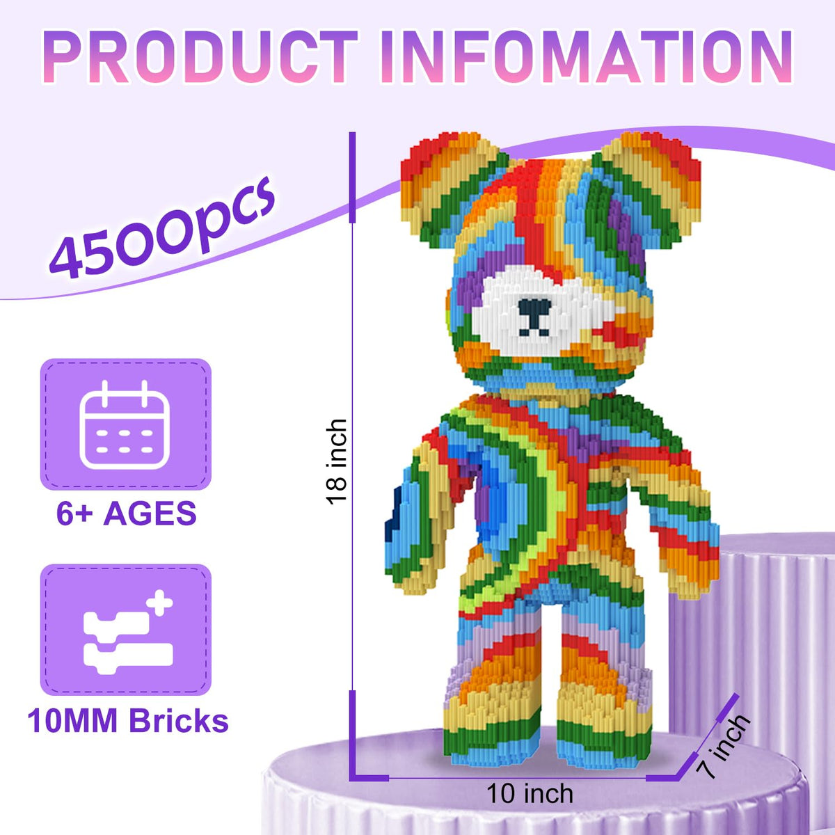 MIKIJOYS 4500-pcs micro-bricks showcase precise, intricate assembly