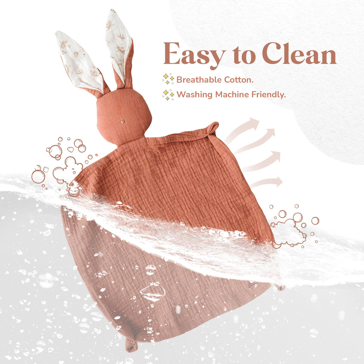 Mikito Lovey is machine washable for busy parents' cleanup.